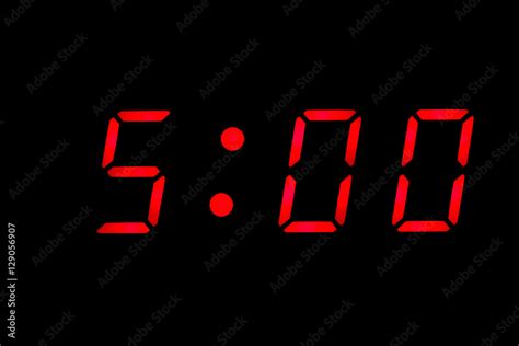 5:00 p.m. alarm